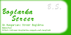 boglarka streer business card
